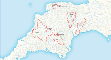 Upstream thinking catchments map