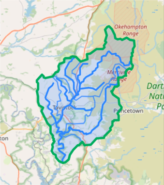outline of River Tavy catchment