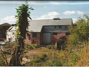 An image of Cricklepit Mill in September 2006, as work on the site began.