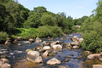 Big boulders in the middle of the River Dart, Dartmeet