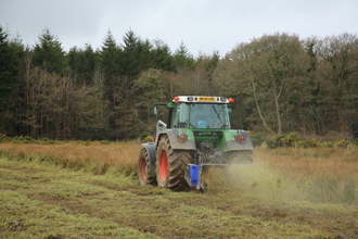 Tractor on the field 