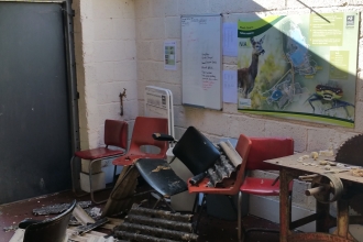Thieves have broken in to our Meeth Quarry nature reserve workshop