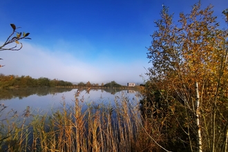 The lake at Meeth Quarry