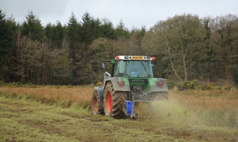 Tractor on the field 