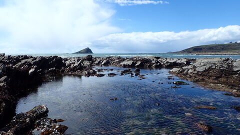 Wembury Rock on Wembury beach