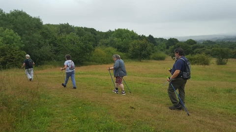 People nordic walking at Mincinglake Valley Park