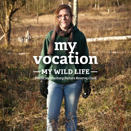 Elaine stands on a nature reserve