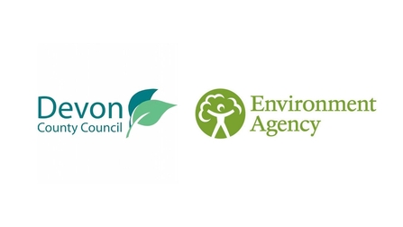 Devon county council and environment agency logos