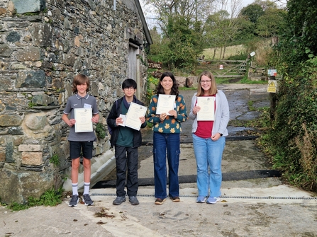 Youth Rangers with their award