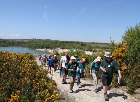Guided walk at DWT Meeth Quarry