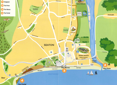 Seaton discovery point map